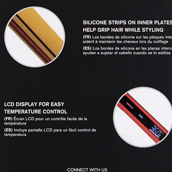 CHI ♥️ 3-In-1 Hairstyling Iron 1" Ruby Red - Picture 10 of 12